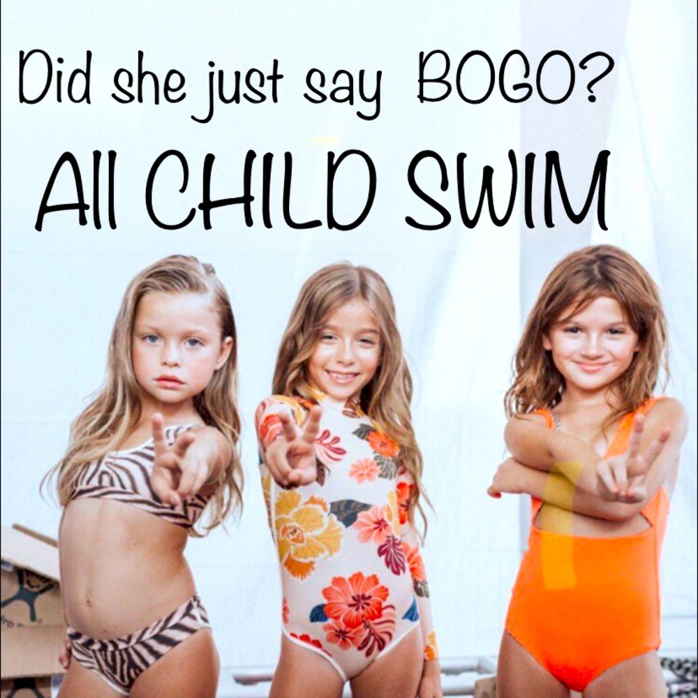 ALL CHILD SWIM BOGO 50% off